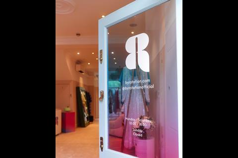 Front door to By Rotation store, Belgravia